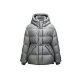 Women's Drawstring Waist Puffer Jacket